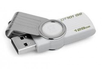 128 GB . USB klúč . Kingston DataTraveler 101 G2 biely