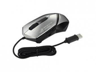 ASUS MOUSE Eagle Eye GX1000 laser gaming black - laserová drôtová myš;  strieborna