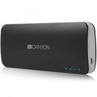 Canyon CNE-CPB100DG externá batéria s nabíjačkou 10.000 mAh, dual USB 5V/1A/2A, pre smartfóny a tablety, biela