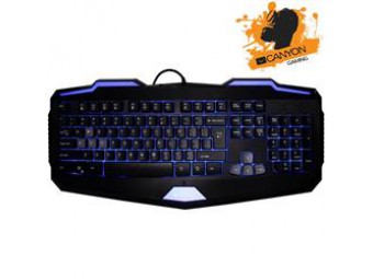 Canyon CNS-SKB6-SK hráčska klávesnica, USB, 104 podsvietených klávesov, multimediálna, SK layout, čierna