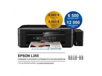 Epson L355, A4 color All-in-One, USB, WiFi, iPrint