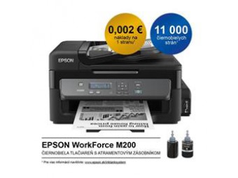 Epson M200, A4 mono All-in-One, ADF, USB, LAN, iPrint