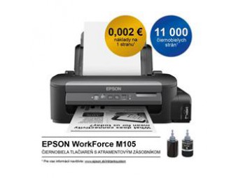 Epson WorkForce M105, A4 mono tlaciaren, USB, WiFi