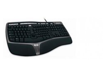 Klavesnica kabel Natural Ergo Keyboard 4000 USB Czech Black