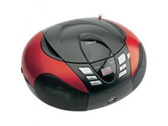LENCO SCD-37 USB Red - prenosný CD/MP3 prehrávač